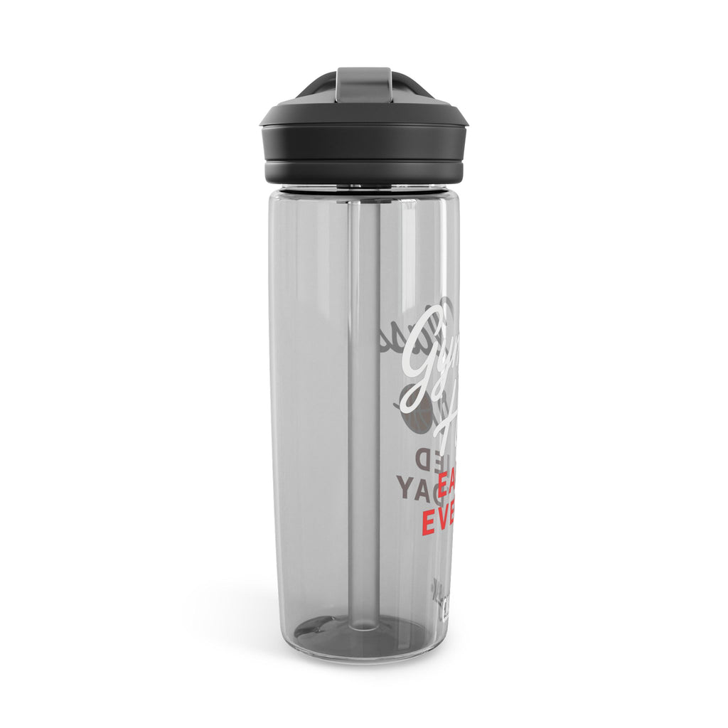 Gym Class Hero Water Bottle — CamelBak Eddy 20oz/25oz, "Earned Everyday" Basketball Design