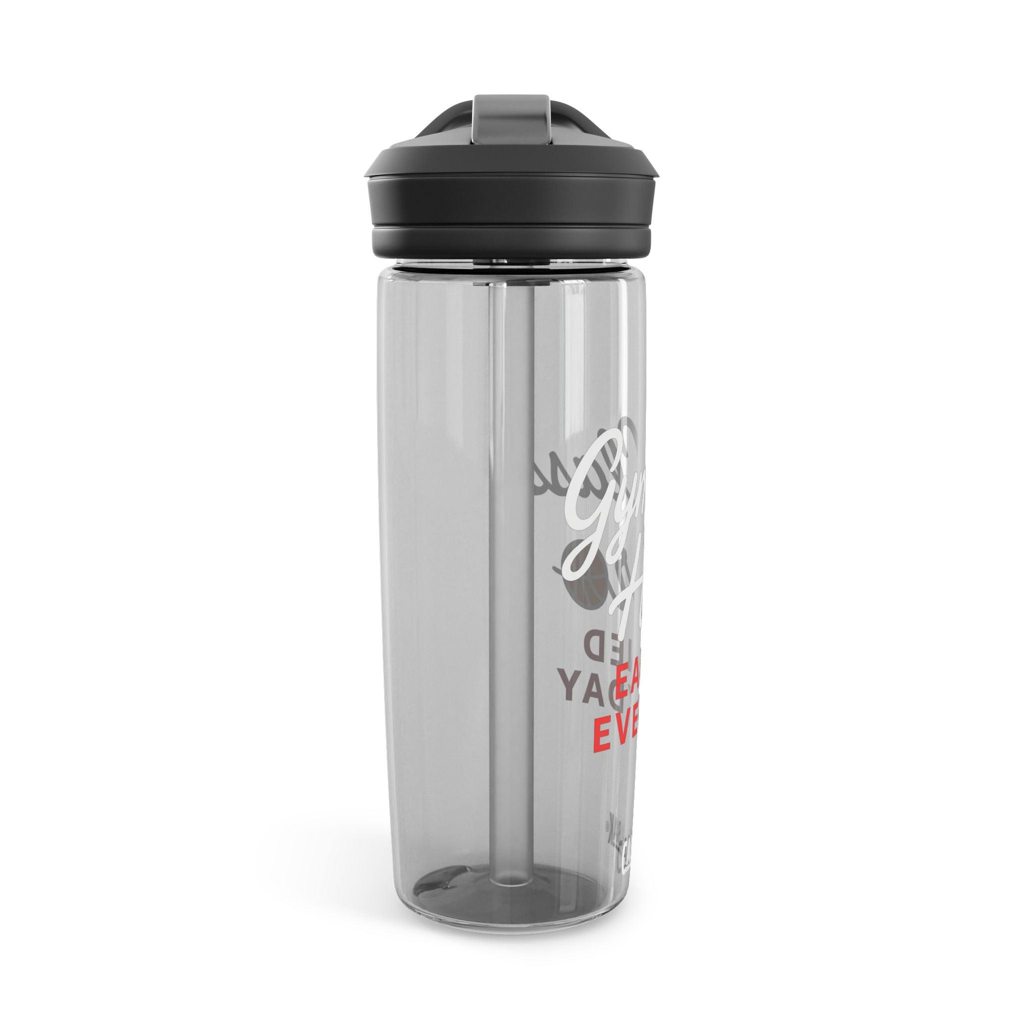 Gym Class Hero Water Bottle — CamelBak Eddy 20oz/25oz, "Earned Everyday" Basketball Design