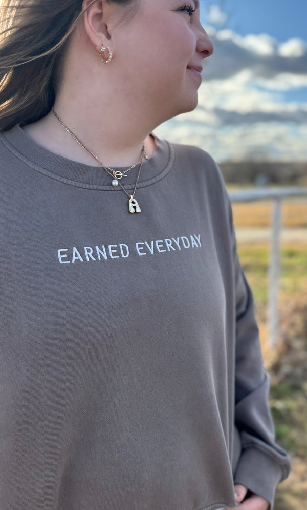 The Ally Everyday - Embroidered Women's Relax Faded Crew