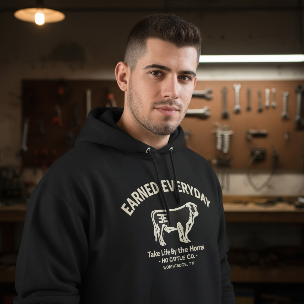EE By the Horns (Angus) Hoodie
