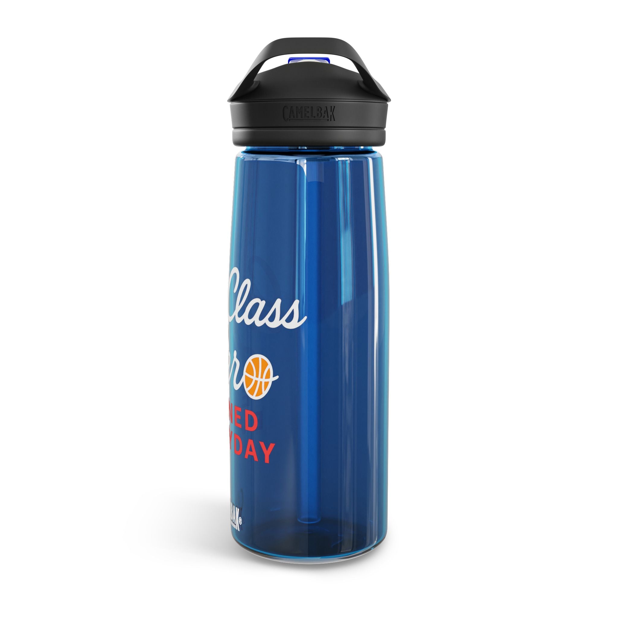 Gym Class Hero Water Bottle — CamelBak Eddy 20oz/25oz, "Earned Everyday" Basketball Design
