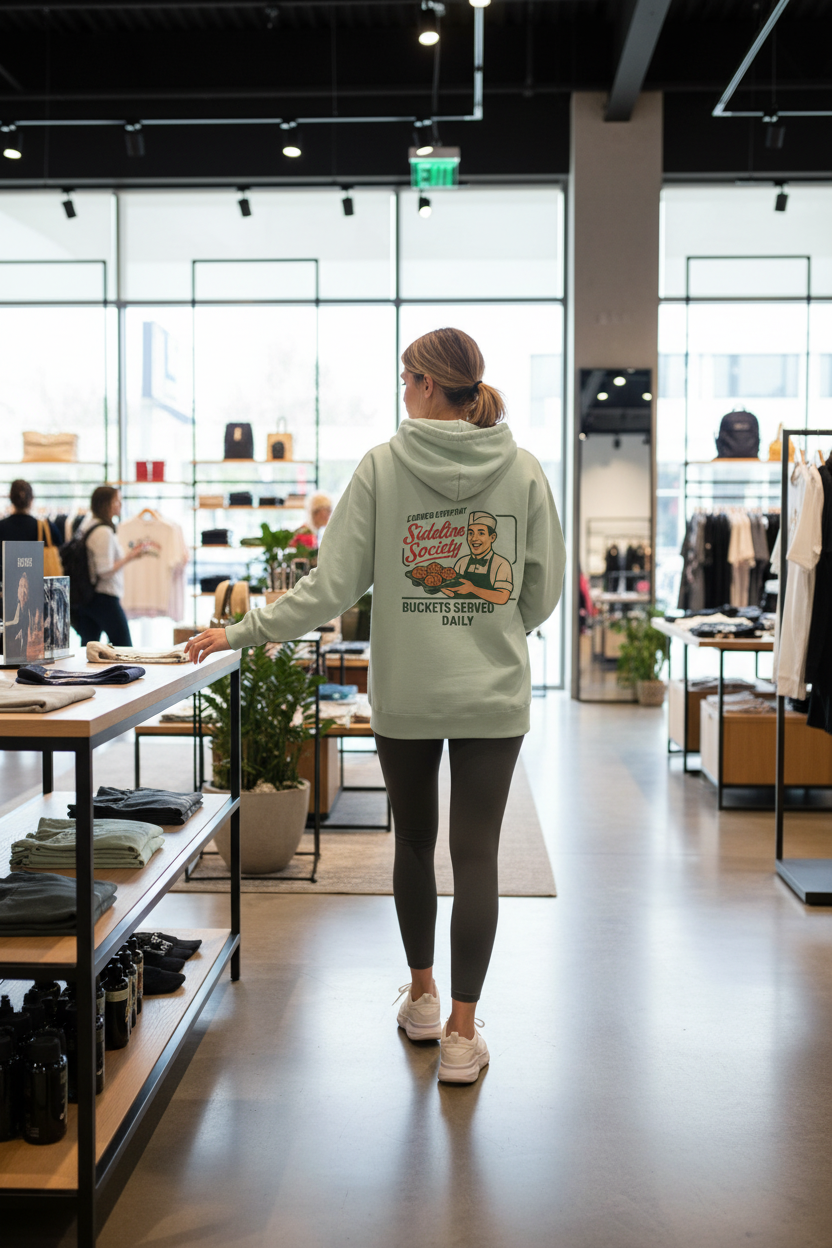 Buckets Served Daily Hoodie — Earned Everyday x Sideline Society