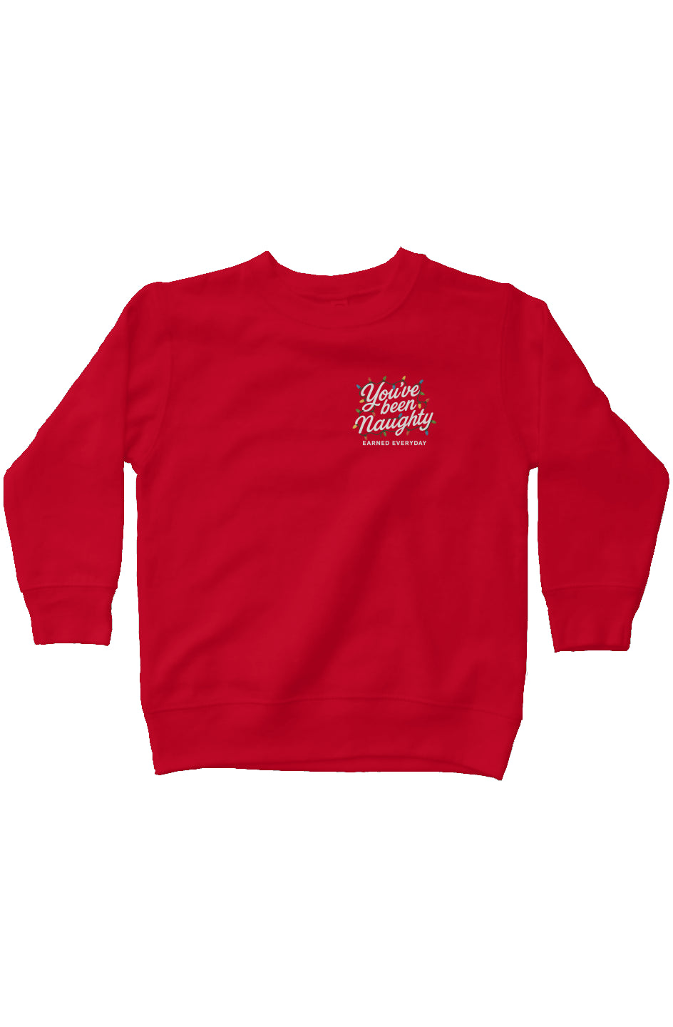 Toddler Naughty & Nice fleece sweatshirt