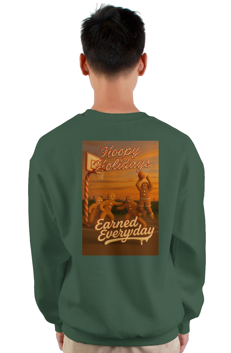 Hoopy Holidays – Gingerbread Crewneck