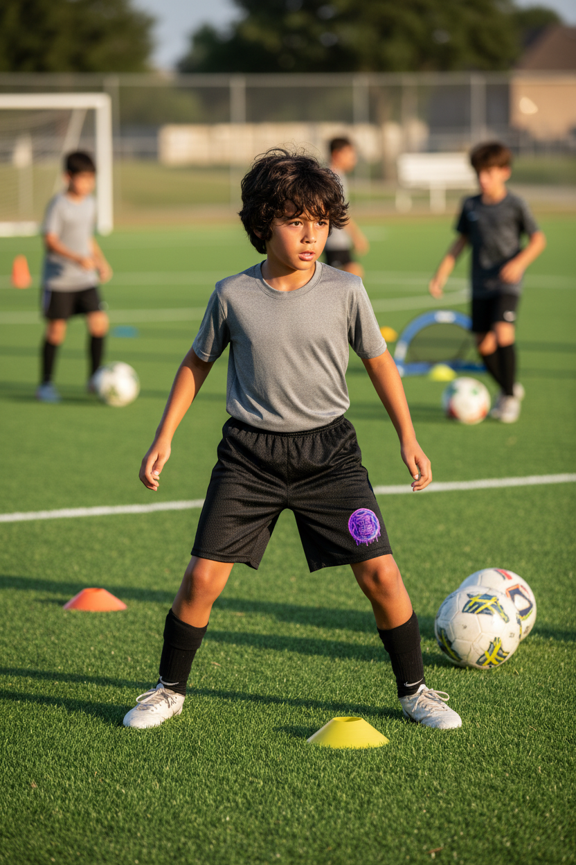 EE Neon Soccer Drip – Youth Mesh Short