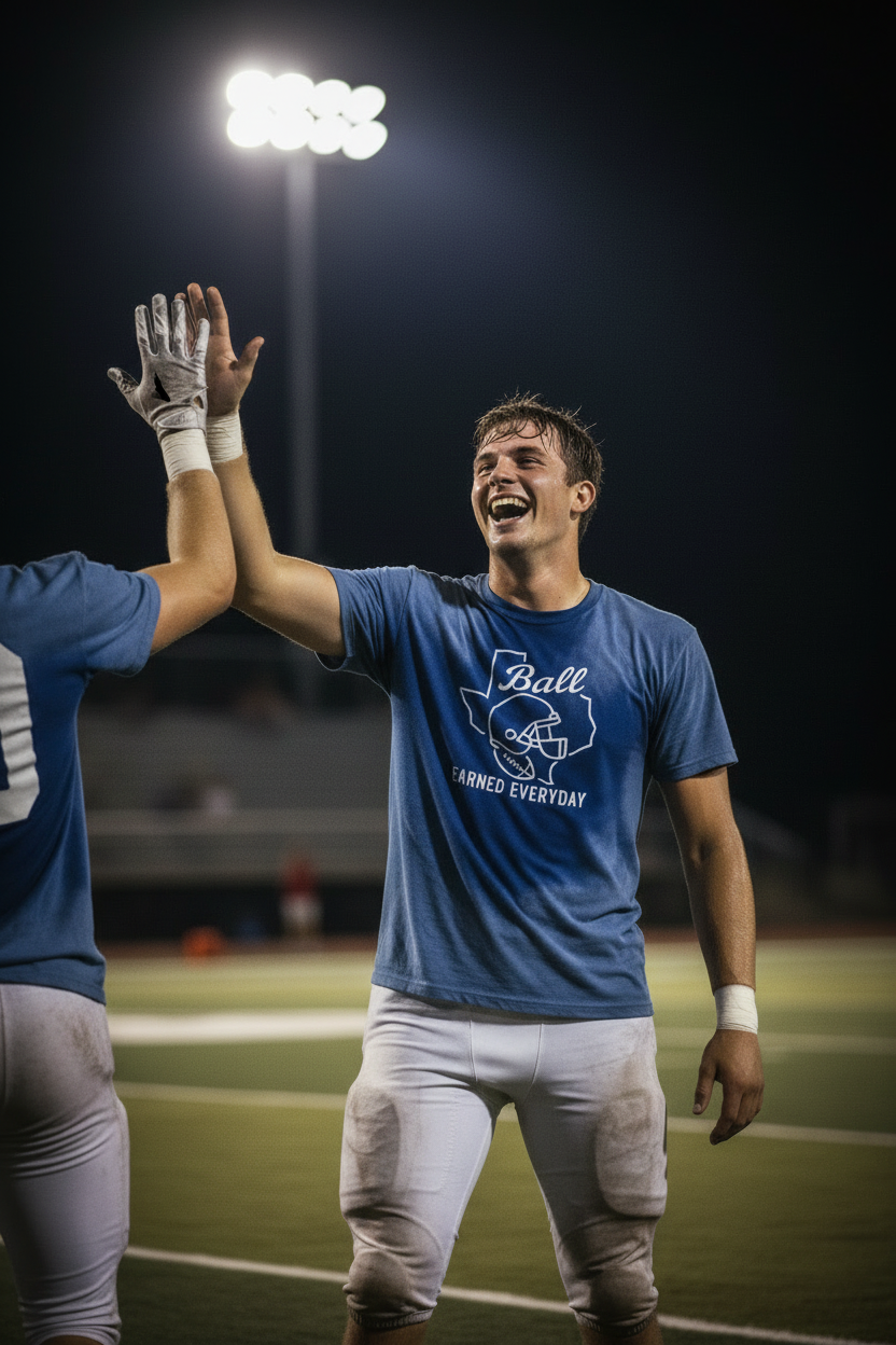 TX Ball Tee – Football Edition (Pigment-Dyed Series)