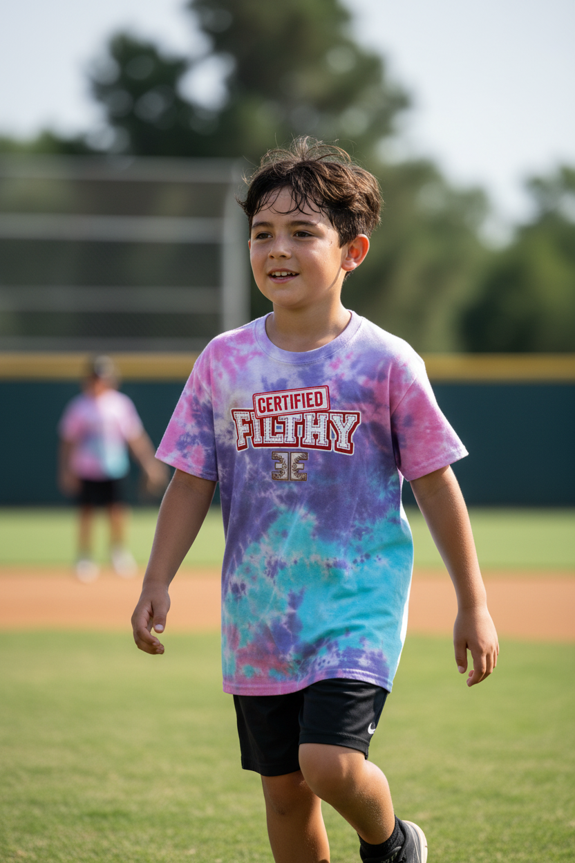 Youth Earned Everyday Cotton Candy Tie Dye T Shirt