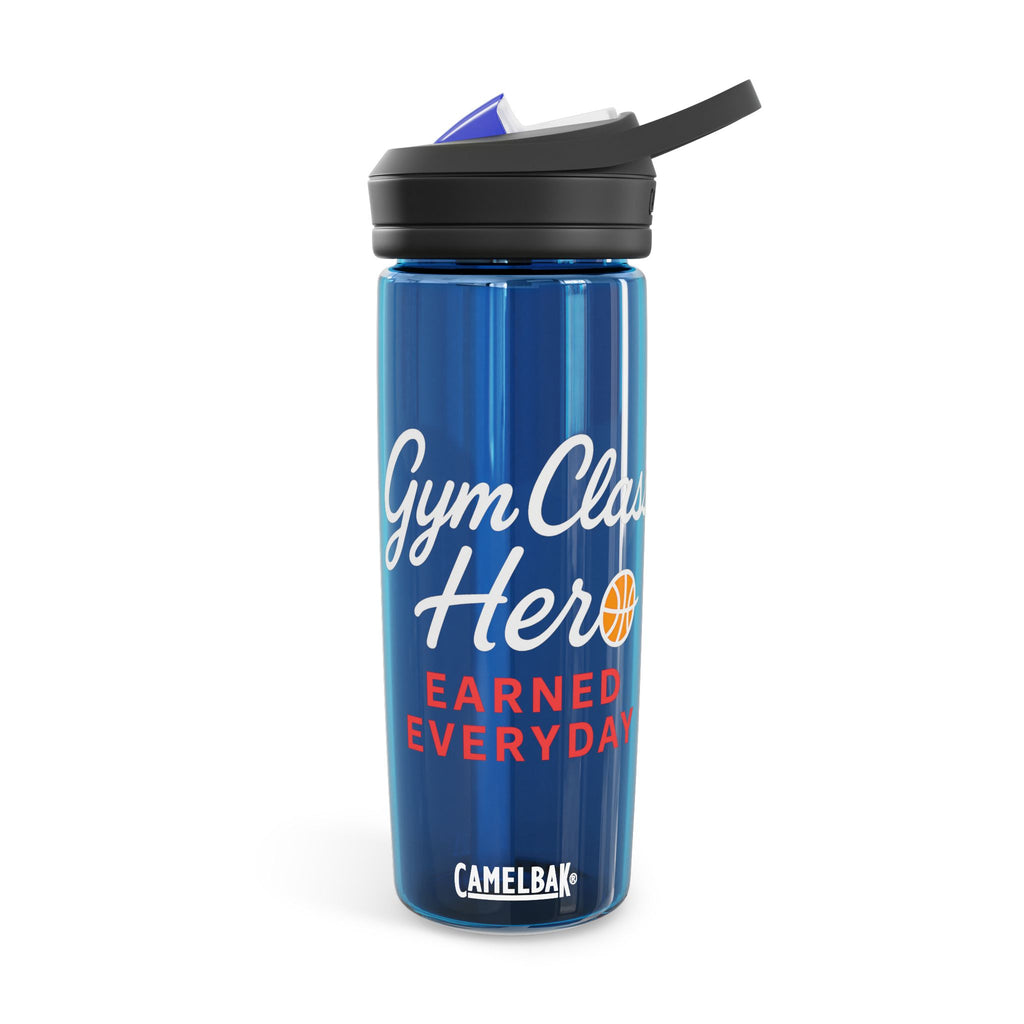 Gym Class Hero Water Bottle — CamelBak Eddy 20oz/25oz, "Earned Everyday" Basketball Design