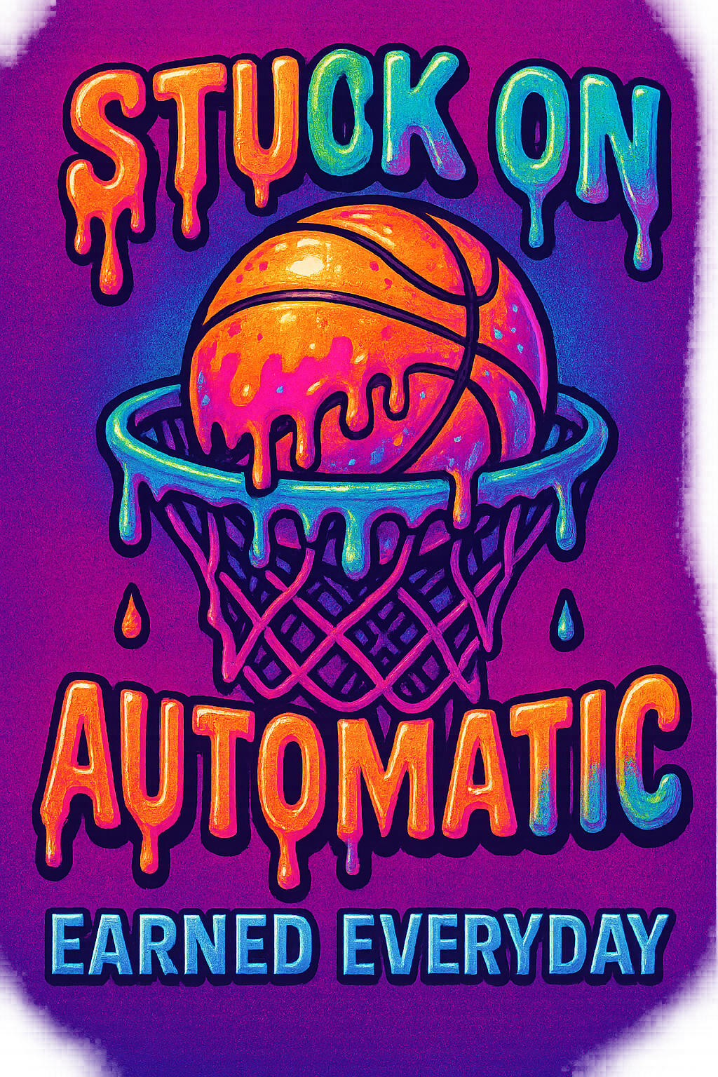 Into The Paint x Stuck on Automatic Drip Youth Tee