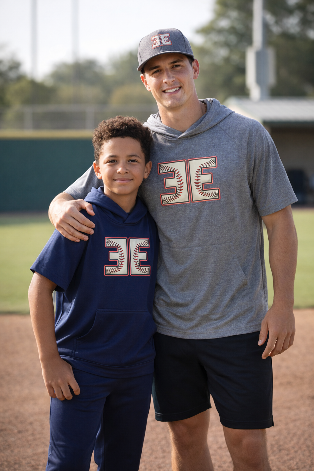 Little League to Big League Navy Short Sleeve Hoodie Bundle