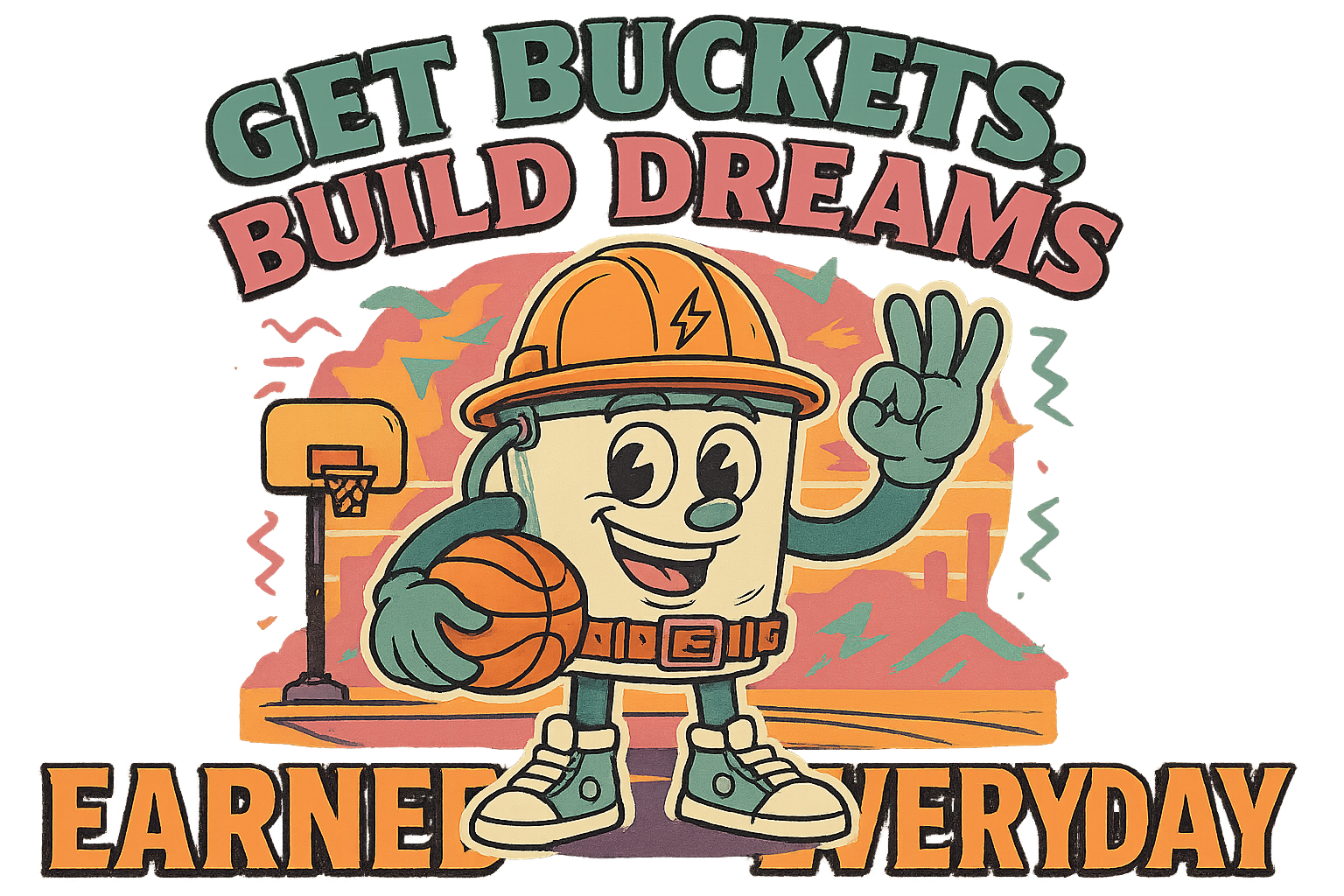 Get Buckets x Earned Everyday x Richardson Rope Ha