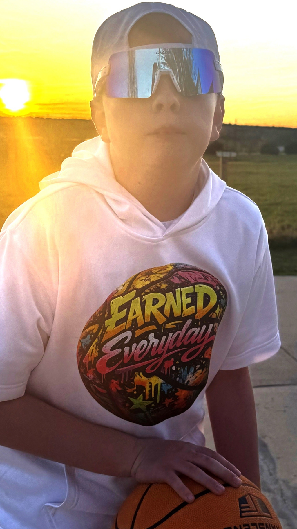 Dri Tech Graffiti Ball Short Sleeve Hoodie