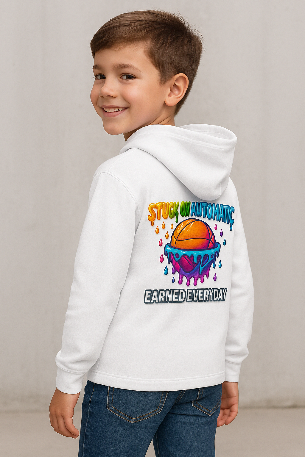 Earned Everyday Candy-Drip Youth UV Hoodie