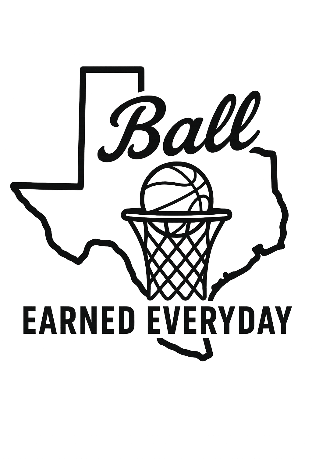 Texas Ball x Earned Everyday – Pigment-Dyed Tee