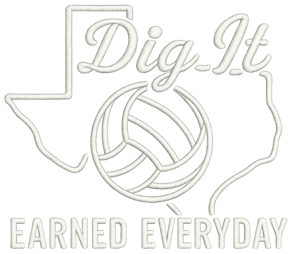 TX Dig It Tee – Volleyball Edition (SUPIMA)