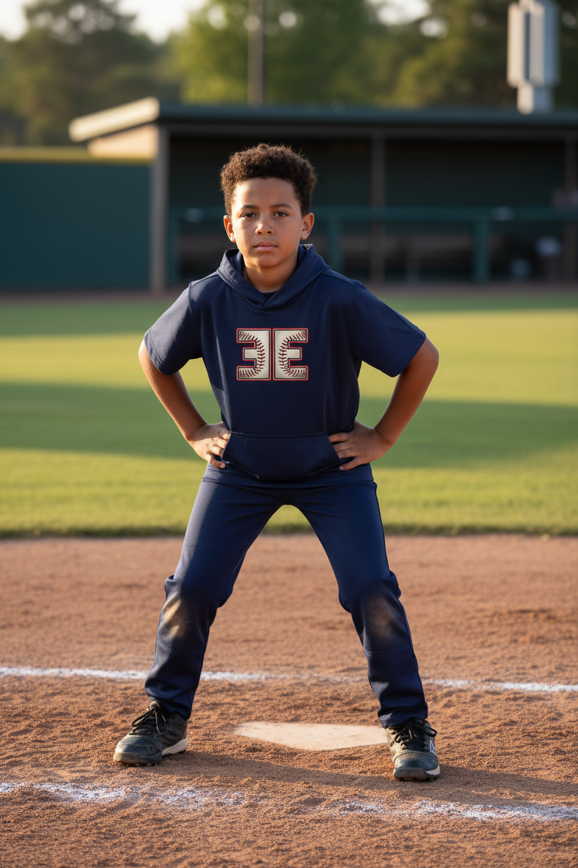 Little League to Big League Navy Short Sleeve Hoodie Bundle