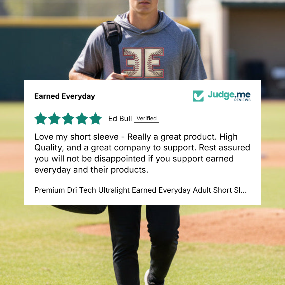 Premium Dri Tech Ultralight Earned Everyday Adult Short Sleeve Stitches Minimalist Hoodie